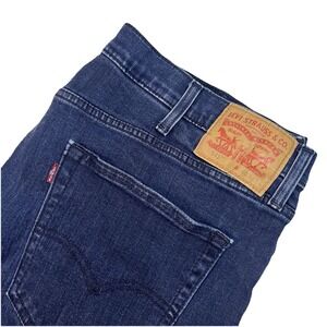 Levis 541 Athletic Taper Mens Jeans Blue Denim Stretch 40x34 Dark Wash EUC